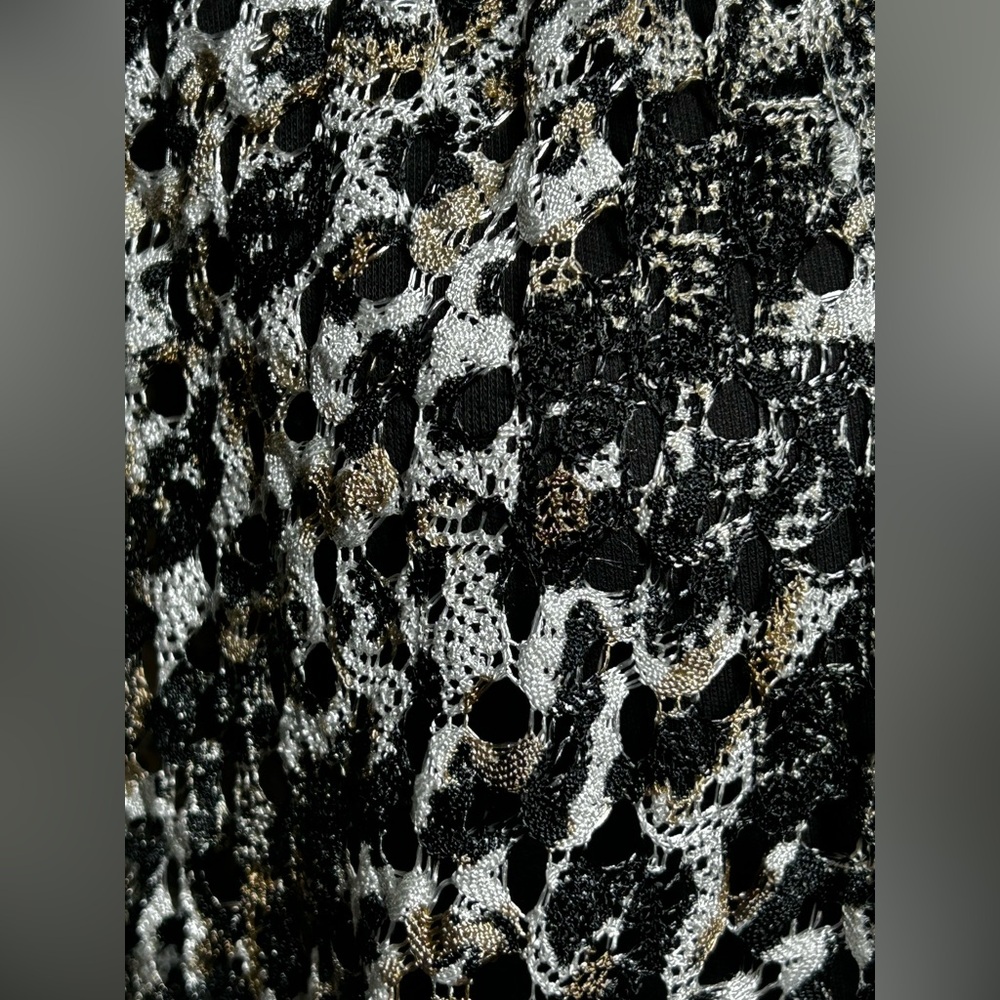 Ruby Rd. Monochrome Open-Front Cardigan - Picture 2 of 8